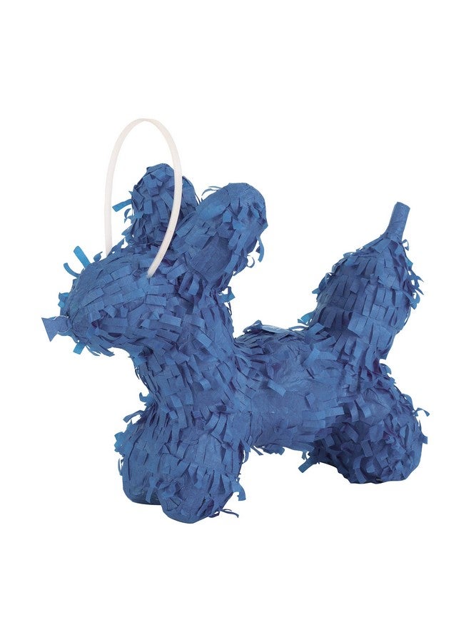 Unique Blue Mini Dog Piñata 8.5" X 6.5" Tissue Paper & Cardstock Combo Ideal For Kids' Birthday Parties And Themed Events (1 Pc.) - Image 2