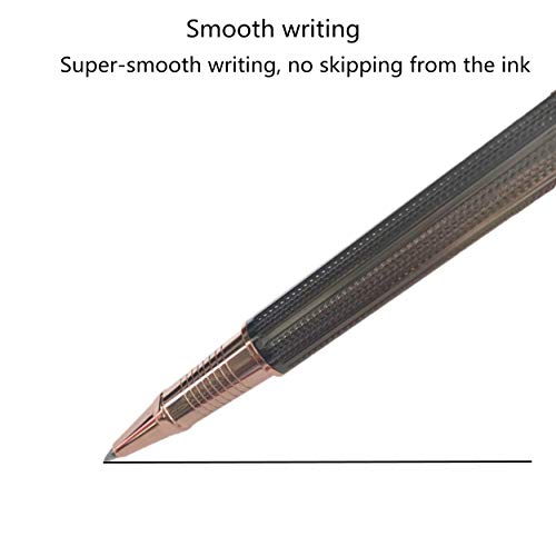 Penneed Rollerball Pen Gift Set for Men Women Executive Home Office Use, with Gift box Refillable 0.7mm Black Ink G5(Dark Gray) - Image 3