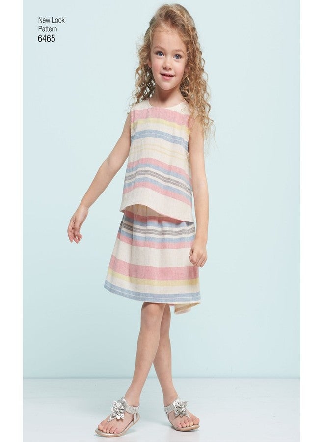 New Look Sewing Pattern 6465A Child's Easy Top, Skirt and Shorts, Paper, White, 22 x 15 x 1 cm - Image 2