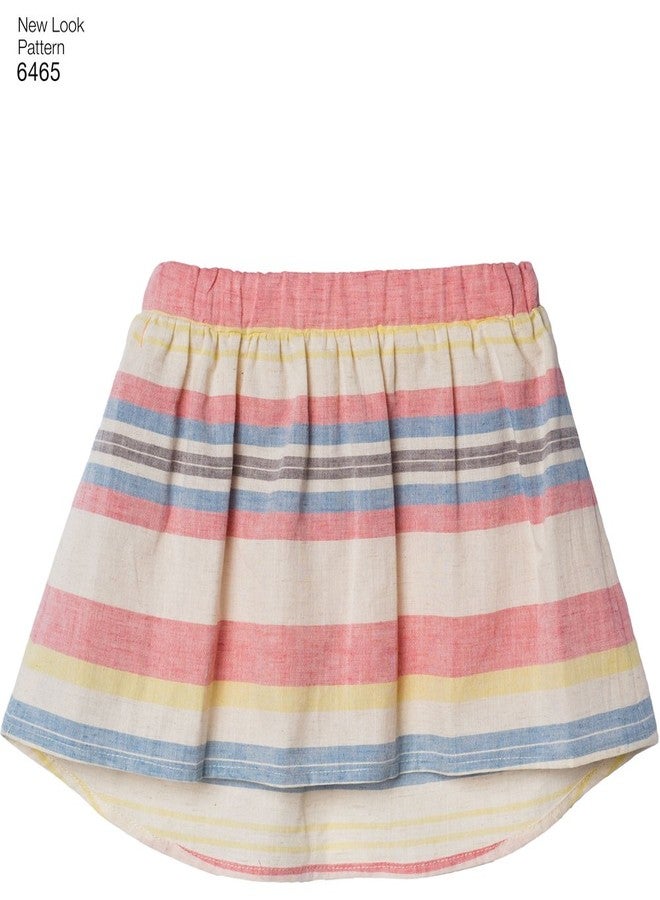 New Look Sewing Pattern 6465A Child's Easy Top, Skirt and Shorts, Paper, White, 22 x 15 x 1 cm - Image 5