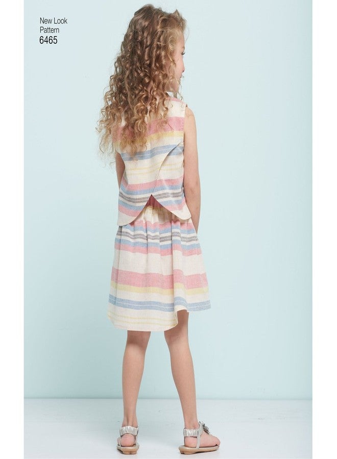New Look Sewing Pattern 6465A Child's Easy Top, Skirt and Shorts, Paper, White, 22 x 15 x 1 cm - Image 3