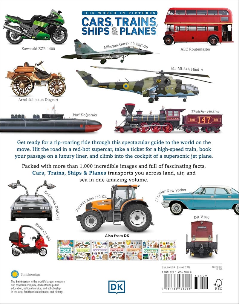 DK Cars, Trains, Ships, and Planes: A Visual Encyclopedia of Every Vehicle - Image 2