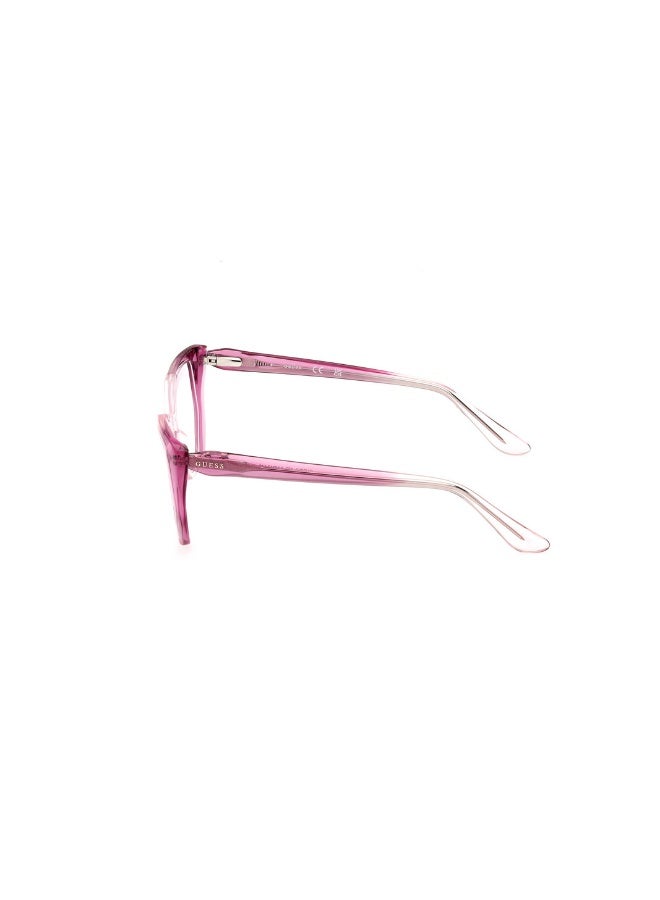 GUESS Gu2966 Geometric Acetate Frames For Women Size 52, gradient mauve - Image 2