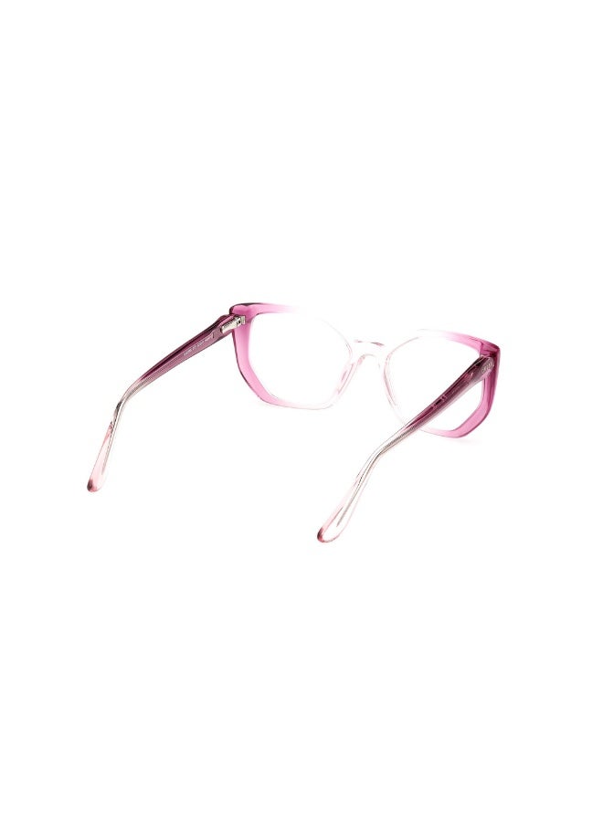 GUESS Gu2966 Geometric Acetate Frames For Women Size 52, gradient mauve - Image 5
