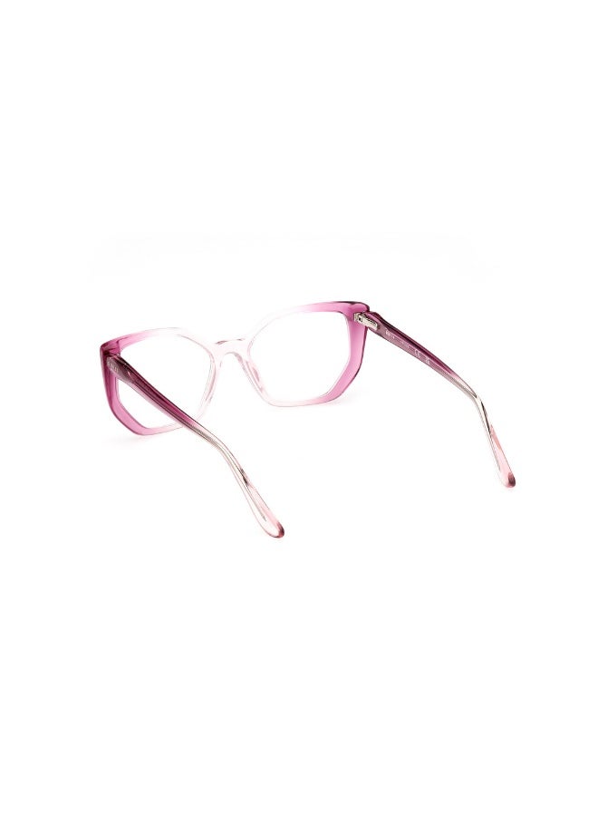 GUESS Gu2966 Geometric Acetate Frames For Women Size 52, gradient mauve - Image 3
