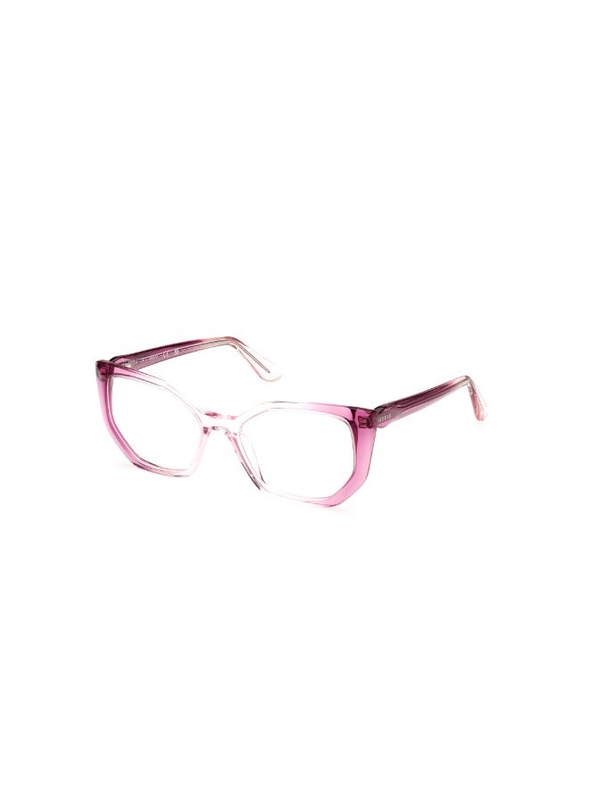 GUESS Gu2966 Geometric Acetate Frames For Women Size 52, gradient mauve - Image 1