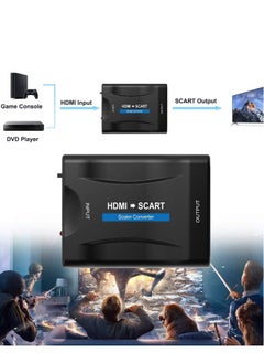 Generic HDMI to SCART Converter Adaptor, Convert Digital 1080P HDMI Video and Audio Signal to Analog SCART CVBS Signal, Support both PAL and NTSC Standard TV Format Output, for PS3 / Blue-DVD Player/STB  - Image 4