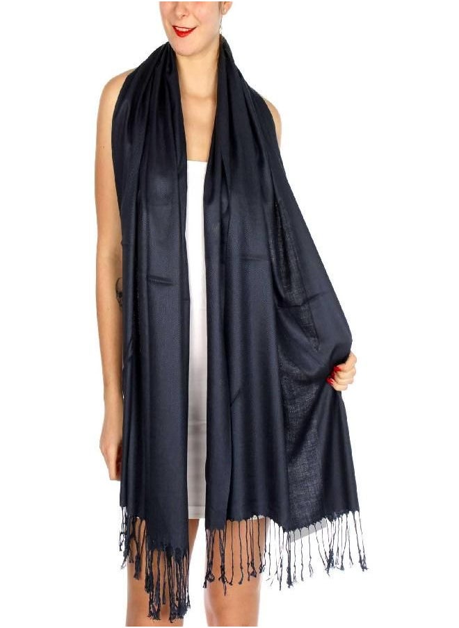 SERENITA - SERENITA Pashmina Shawls Wraps for Women. Dress Cover Up Formal. Cashmere Feel Wrap for Evening Dress. - Image 1