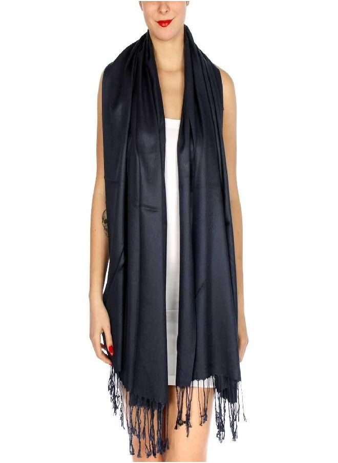 SERENITA - SERENITA Pashmina Shawls Wraps for Women. Dress Cover Up Formal. Cashmere Feel Wrap for Evening Dress. - Image 1
