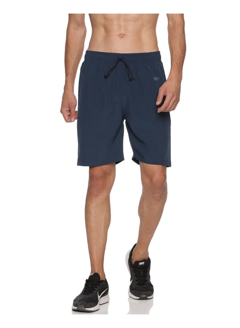 ملابس RSO شورت رياضي كاجوال من البوليستر للرجال - أزرق أكسفورد - Image 1