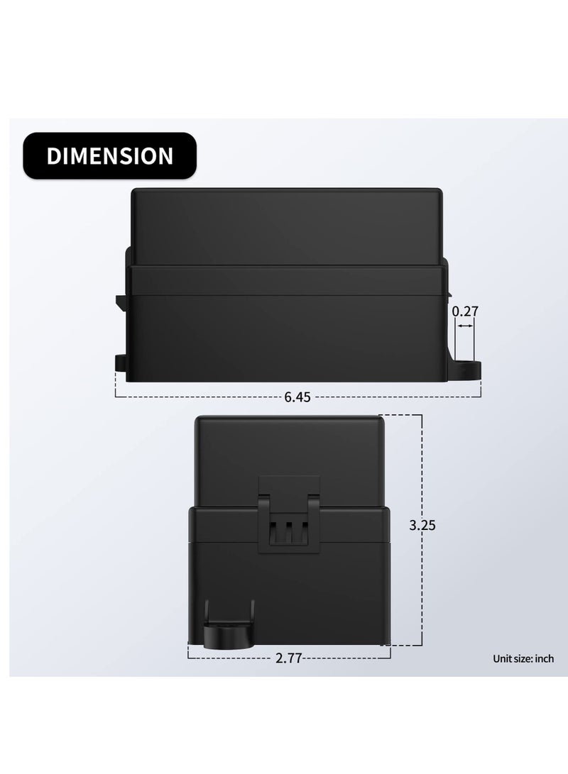Zikra 12 Volt Fuse Relay Box Pre-Wired Fuse and Relay Box with 4 Relays and 12 Way ATC/ATO Fuses Sealed 12V Relay Fuse Box Block for Auto Car Marine Boat - Image 3