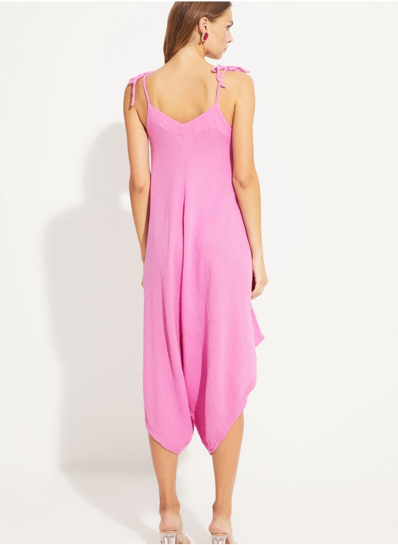 JUNE - Tie Detail Jumpsuit - Image 1