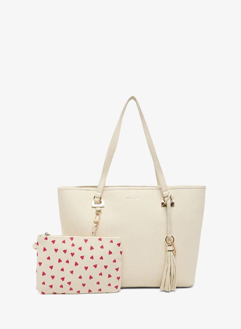 ان كلاين Anne Klein Akh5992 Cream Women's Shoulder Bag
