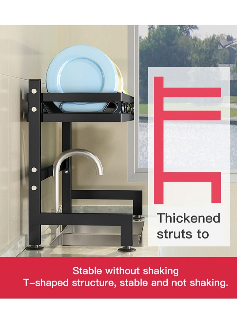 Sharpdo Double Deck Kitchen Rack Plate Storage Rack  - Image 4