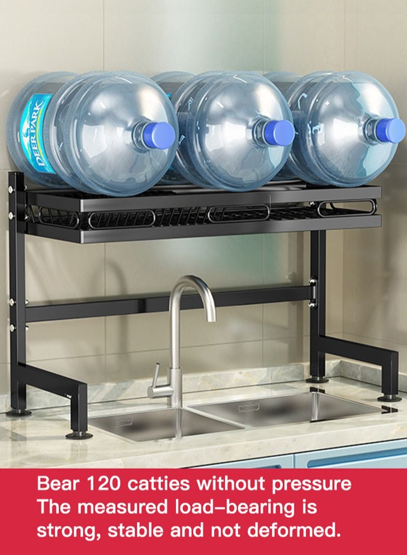 Sharpdo Double Deck Kitchen Rack Plate Storage Rack  - Image 2
