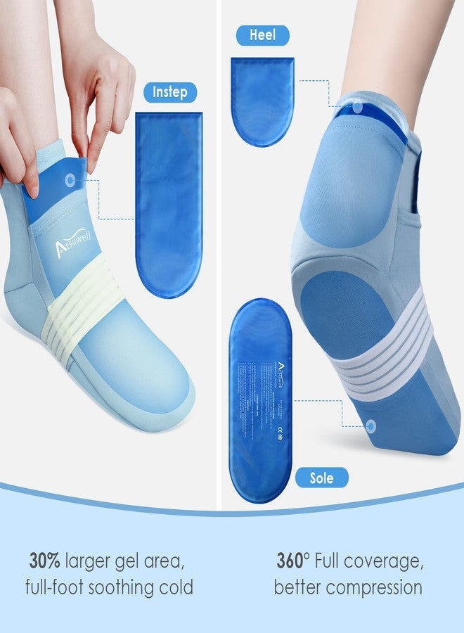 Atsuwell Chemo Gloves and Socks for Neuropathy, Cold Therapy Socks & Cooling Gloves for Soothing Hand Foot Discomfort, Reusable Hand Foot Ice Pack Chemo Care Package for Women and Men, Blue, S/M - Image 5