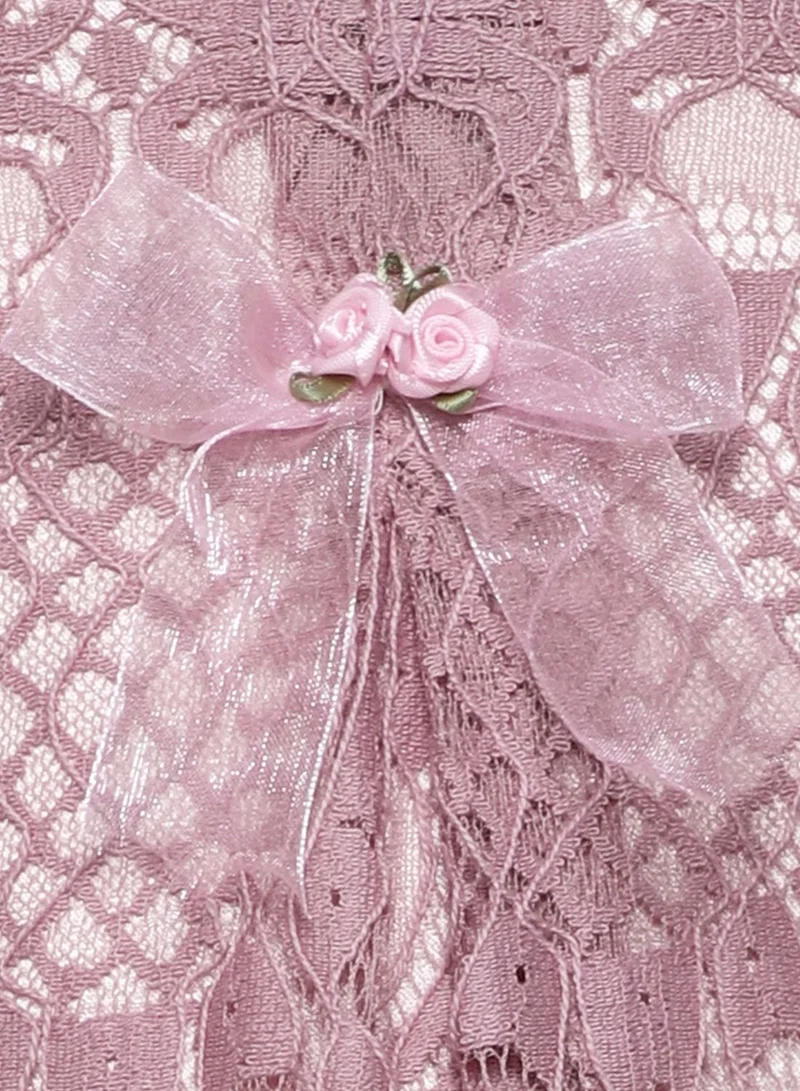 Many Frocks & Lace Overlay Dress