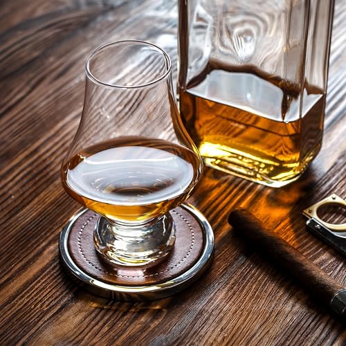 Final Touch Whiskey Tasting Glasses - Set of 2 Lead-Free Crystal Glasses - DuraShield Titanium Reinforced – Handcrafted (LFG4122) - Image 2