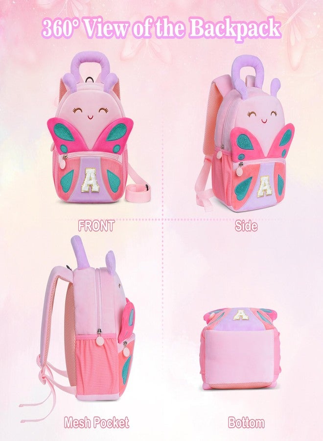 YOOLIFE Christmas Gifts For Grandkids Initial Birthday Gifts for Girls Kids Backpack for Little Girls Kindergarten Elementary School Bookbag for Girl Toddler Gift for Daughter Pink Backpack A - Image 5