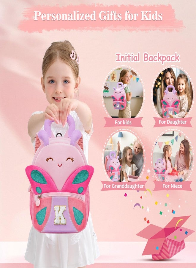 YOOLIFE Christmas Gifts For Grandkids Initial Birthday Gifts for Girls Kids Backpack for Little Girls Kindergarten Elementary School Bookbag for Girl Toddler Gift for Daughter Pink Backpack A - Image 4