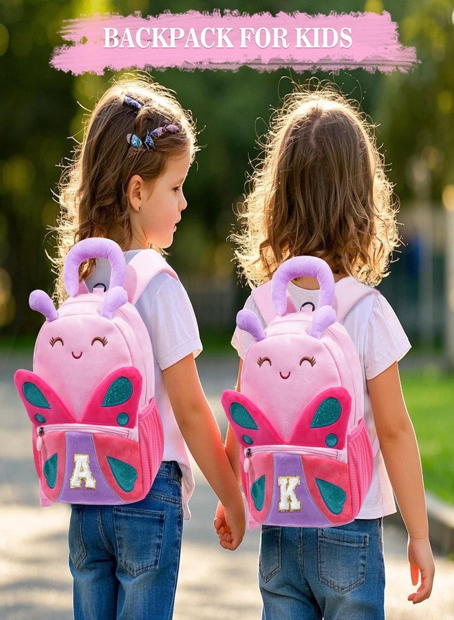 YOOLIFE Christmas Gifts For Grandkids Initial Birthday Gifts for Girls Kids Backpack for Little Girls Kindergarten Elementary School Bookbag for Girl Toddler Gift for Daughter Pink Backpack A - Image 2