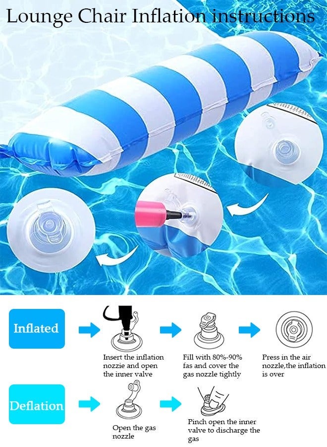 DUNISO Swimming Pool Float Hammock for Adult, Multi-Purpose Inflatable Hammock (Saddle, Lounge Water Chair, Hammock, Drifter), Portable Water Hammock Lounge for Outdoor, Beach, Pool, Lake - Image 4