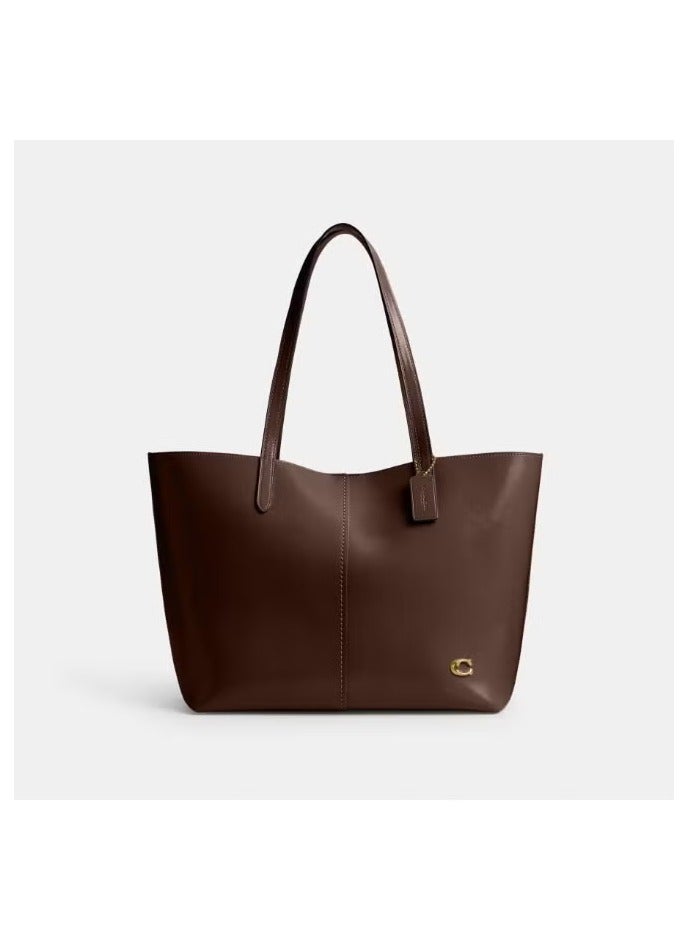 كوتش اوت ليت حقيبة توت نسائية من كوتش، حقيبة كتف نسائية، حقيبة يد نسائية، حقيبة سفر نسائية، بنية - 43 سم - Image 1