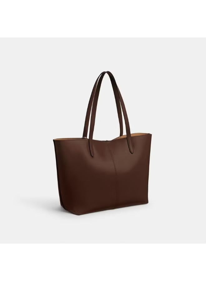 كوتش اوت ليت حقيبة توت نسائية من كوتش، حقيبة كتف نسائية، حقيبة يد نسائية، حقيبة سفر نسائية، بنية - 43 سم - Image 5