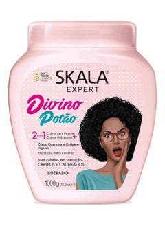 SKALA Skala Expert Divino Potão 2-in-1 Hair Treatment Cream – 1000g / 35.2 oz | Deep Moisturizing Vegan Hair Mask for Curly, Wavy & Coily Hair – Anti-Frizz & Curl-Defining Formula – Sulfate & Silicone Free  - Image 1