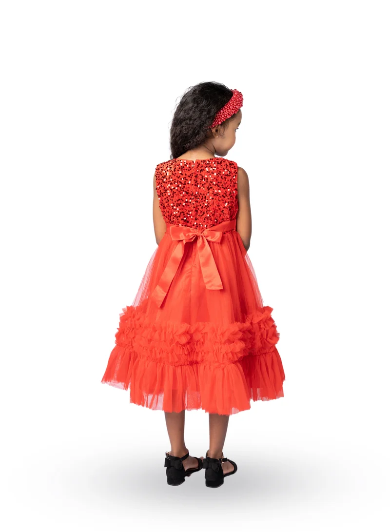 دىدانيالا فستان توتو واسع أحمر