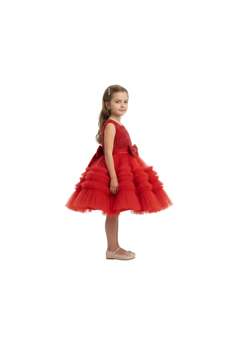 D'Daniela FLARED TUTU DRESS RED