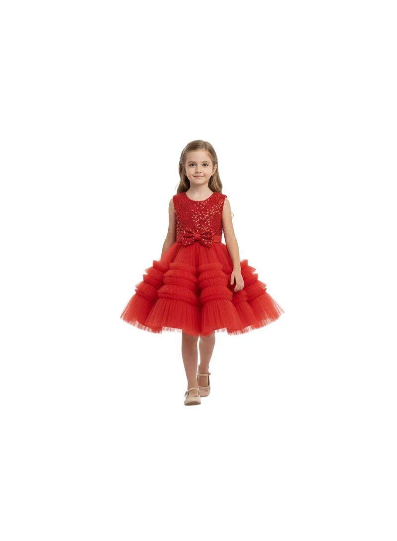 D'Daniela FLARED TUTU DRESS RED