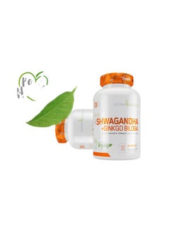 starlabs STARLABS ASHWAGANDA + GINKGO BILOBA 60 Capsules (50.3g) 