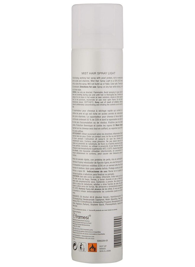 framesi - By Pearl Mist Hair Spray, Light Hold Hair Spray For Color Treated Hair, 10 Ounce (Pack Of 1) - Image 1