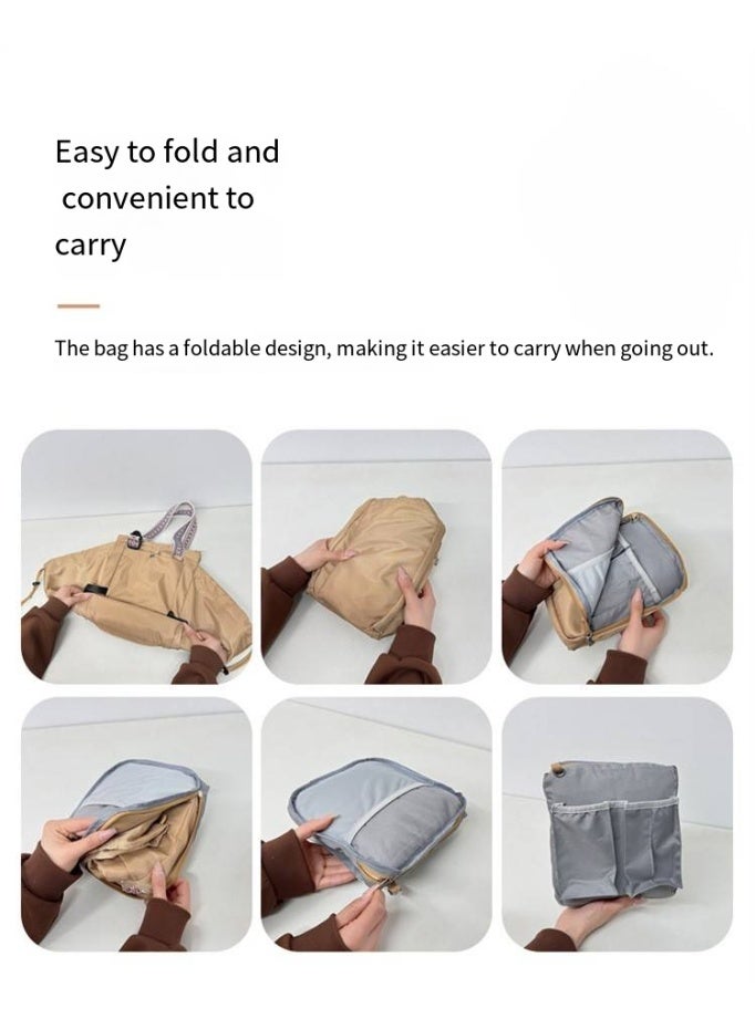 Large-capacity Car Cradle Bag Maternity Bag Double Shoulder Changing Bag Ladies Shopping Basket Parent-child Bag - Image 4
