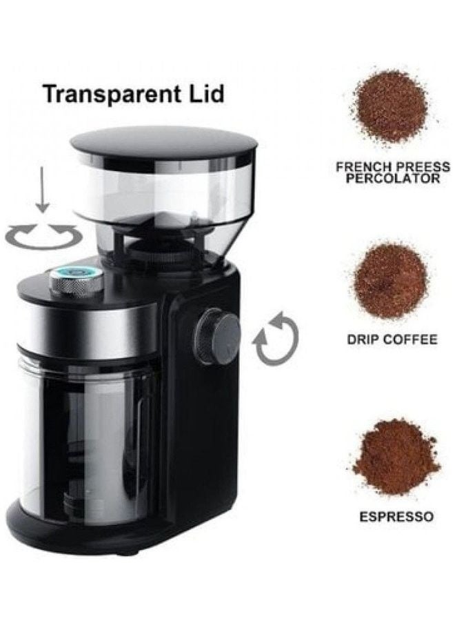 LC Electric Coffee Grinder with Adjustable Grind Settings and Easy Clean Design - Image 1
