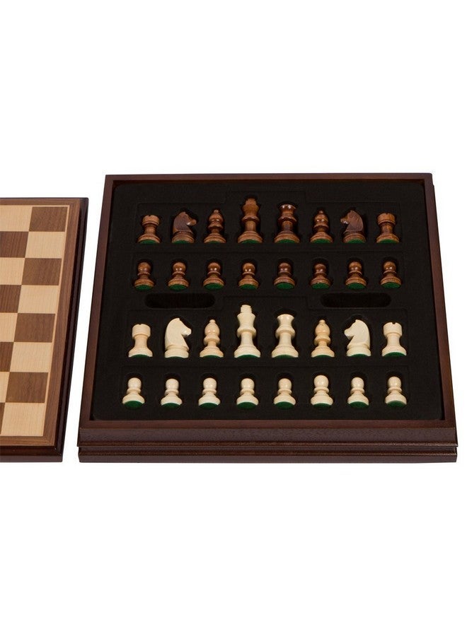 بست تشيس ست كاثرين الشطرنج لعبة لوح خشبية مطعمة بقطع خشبية ، طقم كبير مقاس 15 × 15 بوصة - Image 2