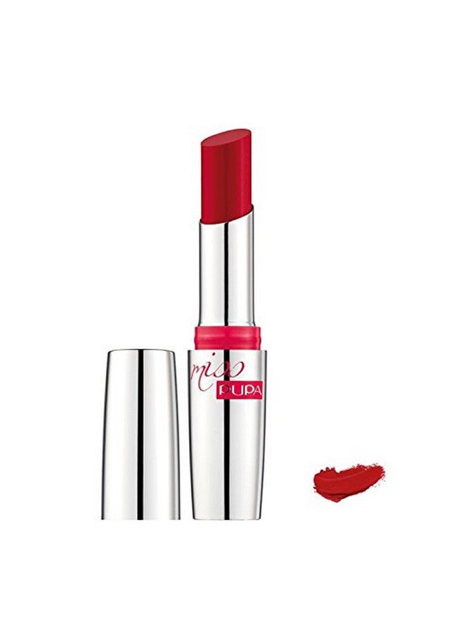 PUPA Milano Miss Milano Lipstick Creamy Ultra Pigmented Color For Lips Nourishing Formula Crystal Effect Lipstick Ultimate Boost Of Volume And Hydration 503 Spicy Red 0.071 Oz - Image 4