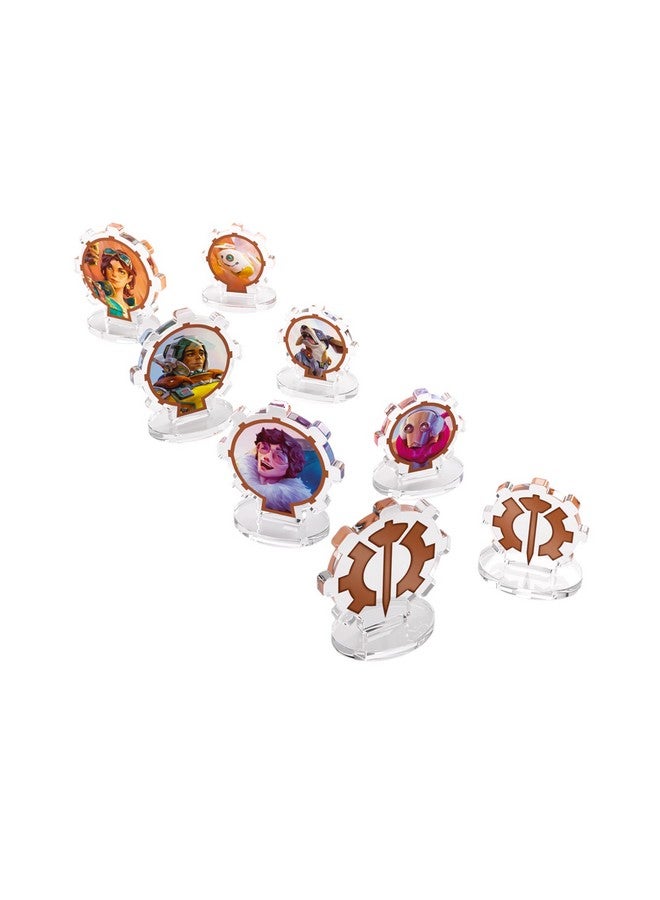 Gamegenic Gamegenic Altered Bravos Premium Hero STANDEES - Officially Licensed, 8 Acrylic Figures per Faction, Includes Heroes & Companions, Artwork, Enhances TCG Gameplay, Made - Image 2