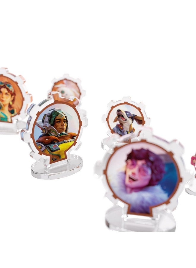 Gamegenic Gamegenic Altered Bravos Premium Hero STANDEES - Officially Licensed, 8 Acrylic Figures per Faction, Includes Heroes & Companions, Artwork, Enhances TCG Gameplay, Made - Image 3