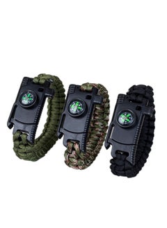 5*1 Professional Multi-Purpose Survival Bracelet Includes Compass and Whistle with Fire Starter Stone and Loud Whistle Perfect for Camping, Hiking, Fishing - pzsku/Z2AF7FDD4D8F2045A028BZ/45/_/1725629046/2cd949b0-7f3b-4b35-84f4-f0230ebb1e04