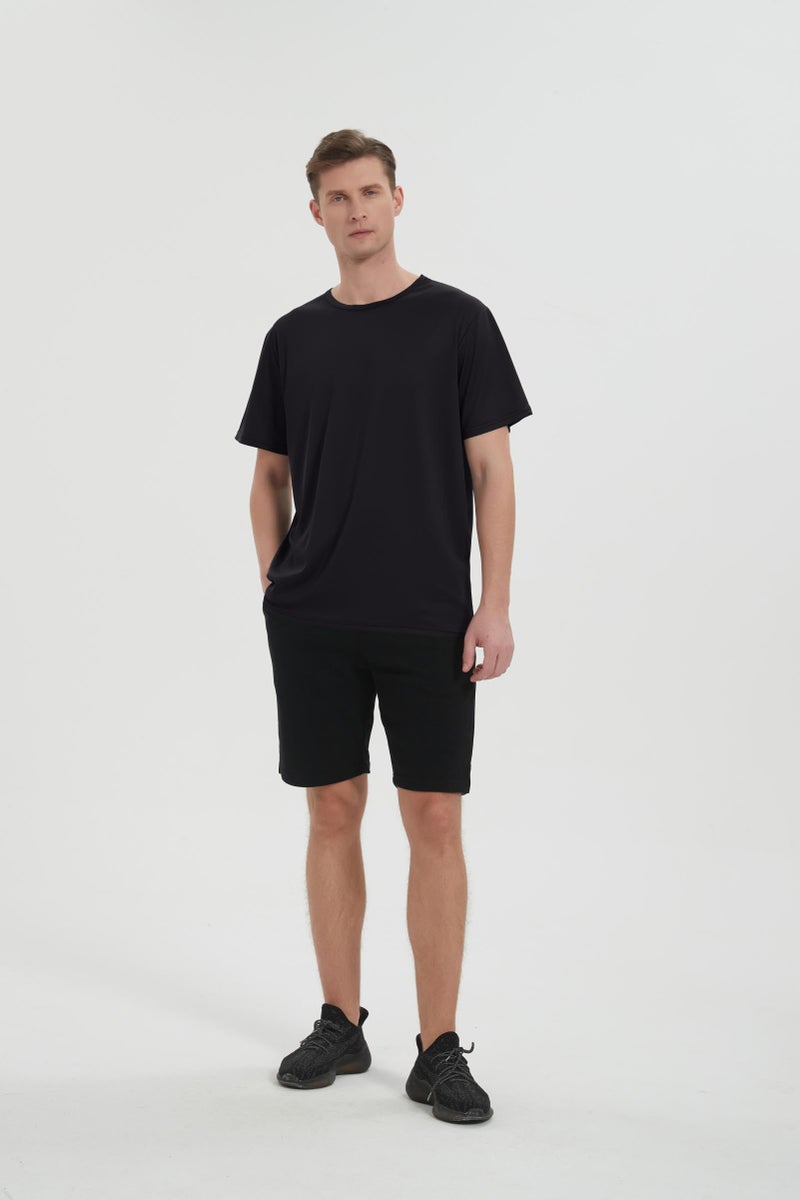 Phedrew 5 Pack Mens Active T-Shirts Crew Neck Athletic Short Sleeve Tops Moisture Wicking Running Tee Tops - Image 4