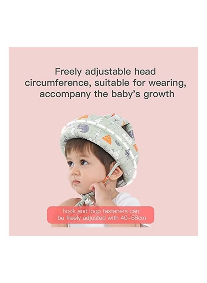 HXDream - Baby Safety Helmet,Baby Head Protector, Breathable Head Guard Cute Hat 2 PCS, Adjustable No Bump Hard Hat Head Pad Crash Cap for 6-36 Months Crawling Walking（forest + starfish） - Image 1