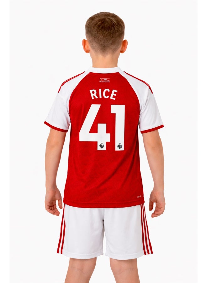 Toyland Kids Arsenal Home Football Jersey Set – Number 41 –Boys Sports T-Shirt & Shorts Kit-Size 20 - Image 3