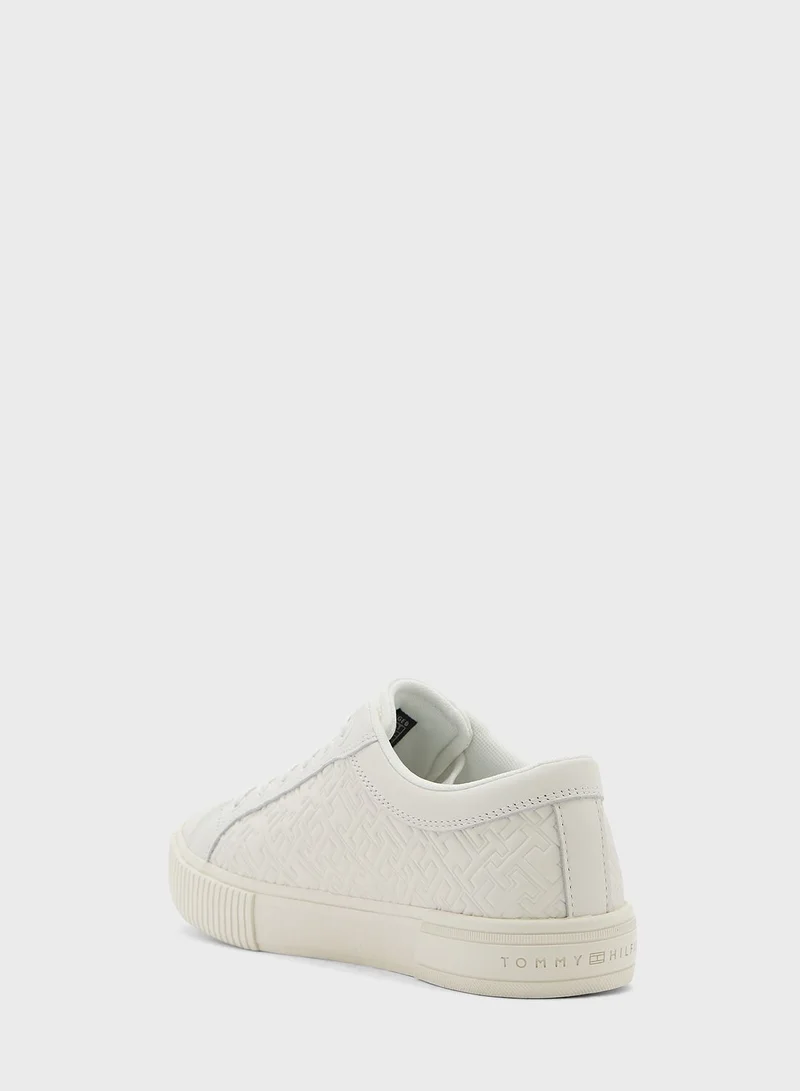 TOMMY HILFIGER Monogram Lace Up Sneakers