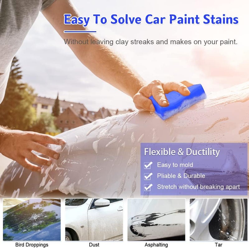 GES Car Clay Bar for Car Detailing - 6 Pack 600g Auto Detailing Clay Bar Cleaner - Image 5