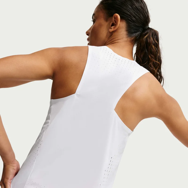 Nike White Women's AeroSwift Dri-FIT ADV Running Tank Top for Women | Best Price UAE