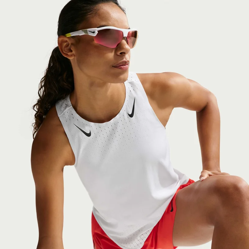 Nike White Women's AeroSwift Dri-FIT ADV Running Tank Top for Women | Best Price UAE