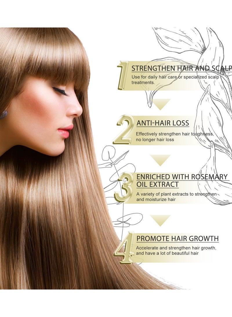 EELHOE Natural Hair Growth Oil – Boost New Hair Growth & Strengthen Follicles with Caffeine, Biotin, Castor, Argan, and Coconut Oils | Effective Hair Mask for Increased Hair Density - Image 3