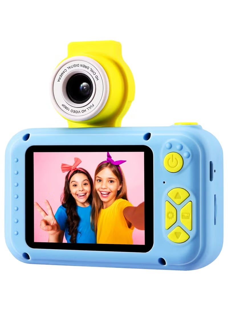 TIGER OKC02 Kids Digital Camera with 2-Inch LCD Screen & Flip Lens | Fun, Durable, Easy-to-Use Blue Camera for Children | Capture Photos, Videos & Selfies Effortlessly - Image 2